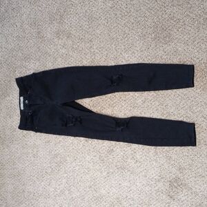 TOPSHOP W25 to fit L30 black distressed skinny jeans